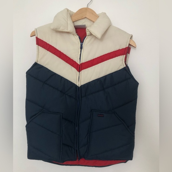 RARE VINTAGE DEADSTOCK - 70s Vintage Wrangler Puffer Vest - Still has Tags! - Picture 11 of 12